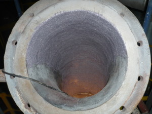 Popravak koljena cijevi za transport ugljene prašine